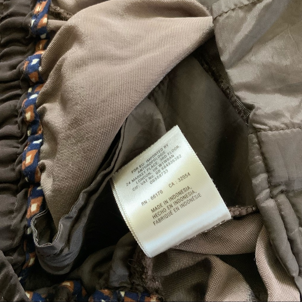 elevenses Brown Velvet Drawstring Ankle Pants - Picture 7 of 7